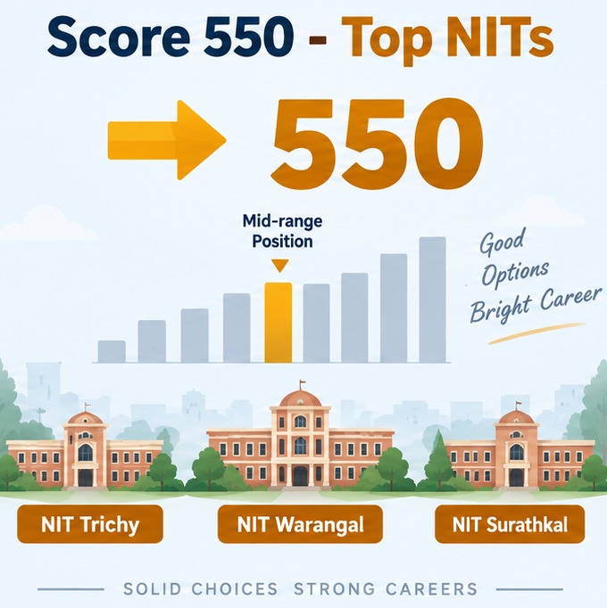 GATE score 550 in ME with NIT and newer IIT admission prospects