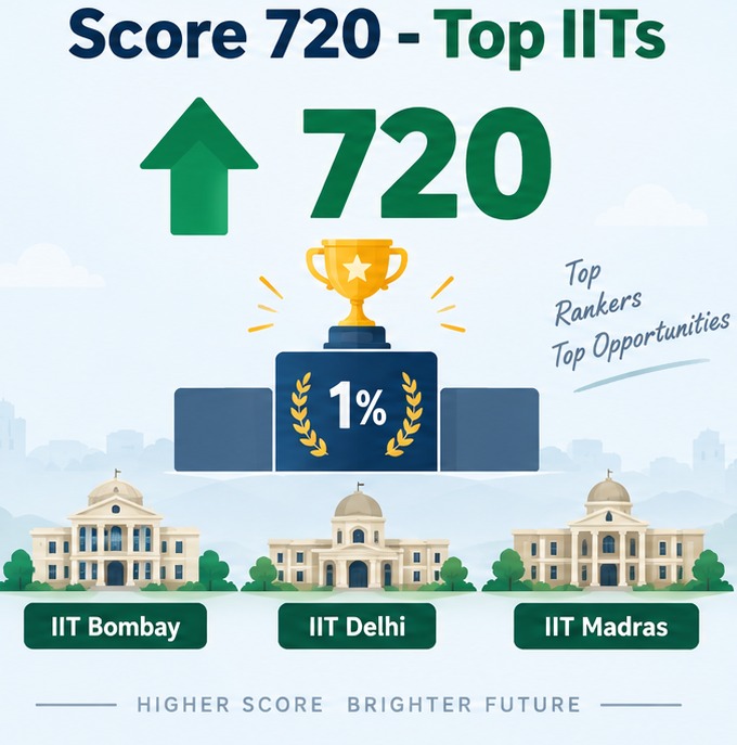 GATE score 720 in CS placing in top 1 percent with IIT admission options